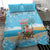 Christmas In July Bedding Set I Am The Flamingo Elf - Wonder Print Shop