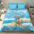 Christmas In July Bedding Set I Am The Flamingo Elf - Wonder Print Shop