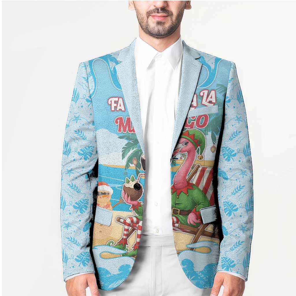 Christmas In July Blazer I Am The Flamingo Elf - Wonder Print Shop