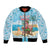 Christmas In July Bomber Jacket I Am The Flamingo Elf - Wonder Print Shop