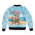 Christmas In July Bomber Jacket I Am The Flamingo Elf - Wonder Print Shop