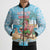 Christmas In July Bomber Puffer Jacket I Am The Flamingo Elf - Wonder Print Shop