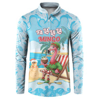 Christmas In July Button Sweatshirt I Am The Flamingo Elf - Wonder Print Shop