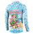 Christmas In July Button Sweatshirt I Am The Flamingo Elf - Wonder Print Shop