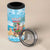 Christmas In July 4 in 1 Can Cooler Tumbler I Am The Flamingo Elf - Wonder Print Shop