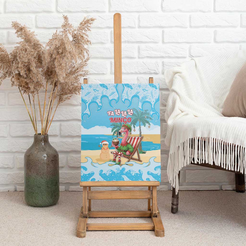 Christmas In July Canvas Wall Art I Am The Flamingo Elf - Wonder Print Shop