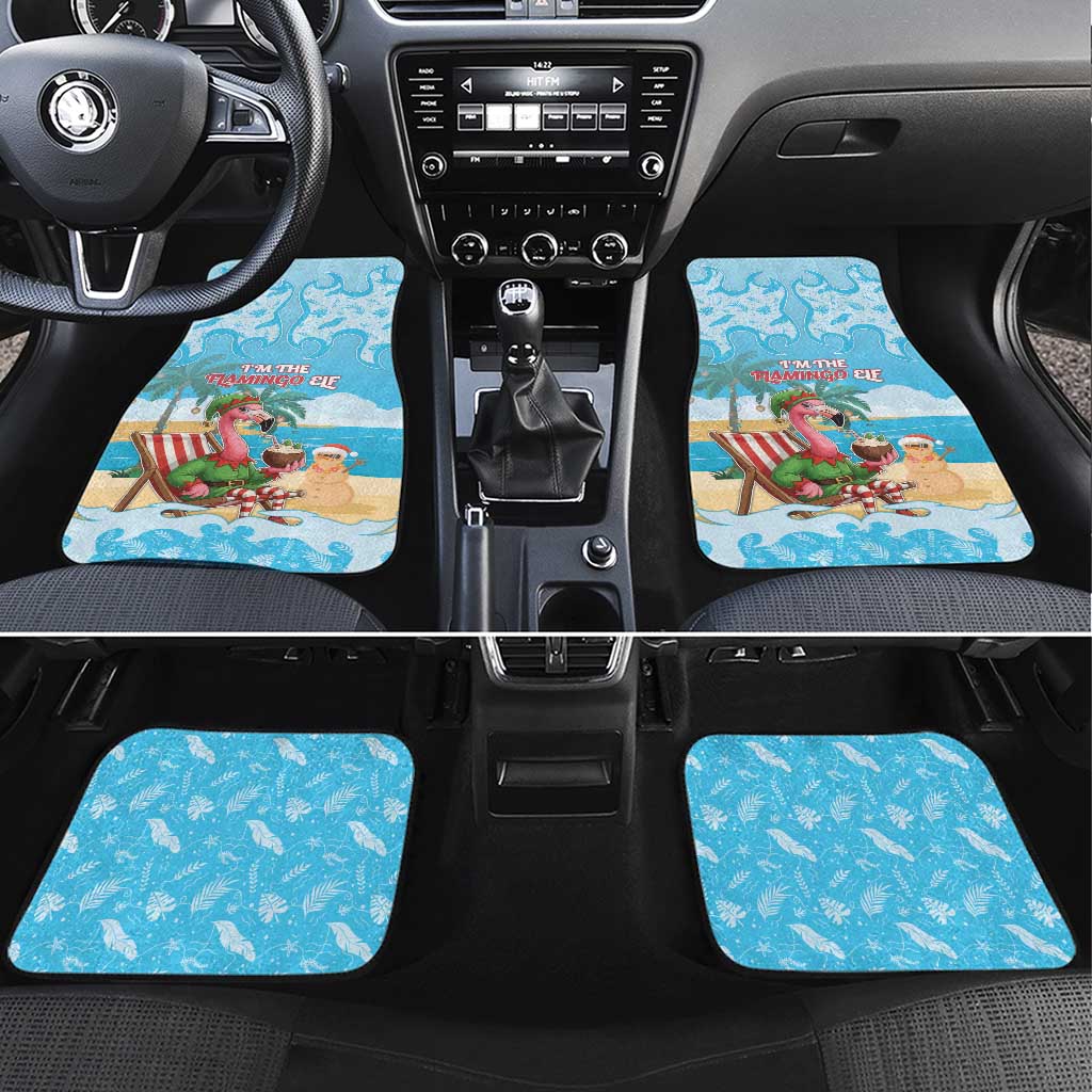 Christmas In July Car Mats I Am The Flamingo Elf - Wonder Print Shop