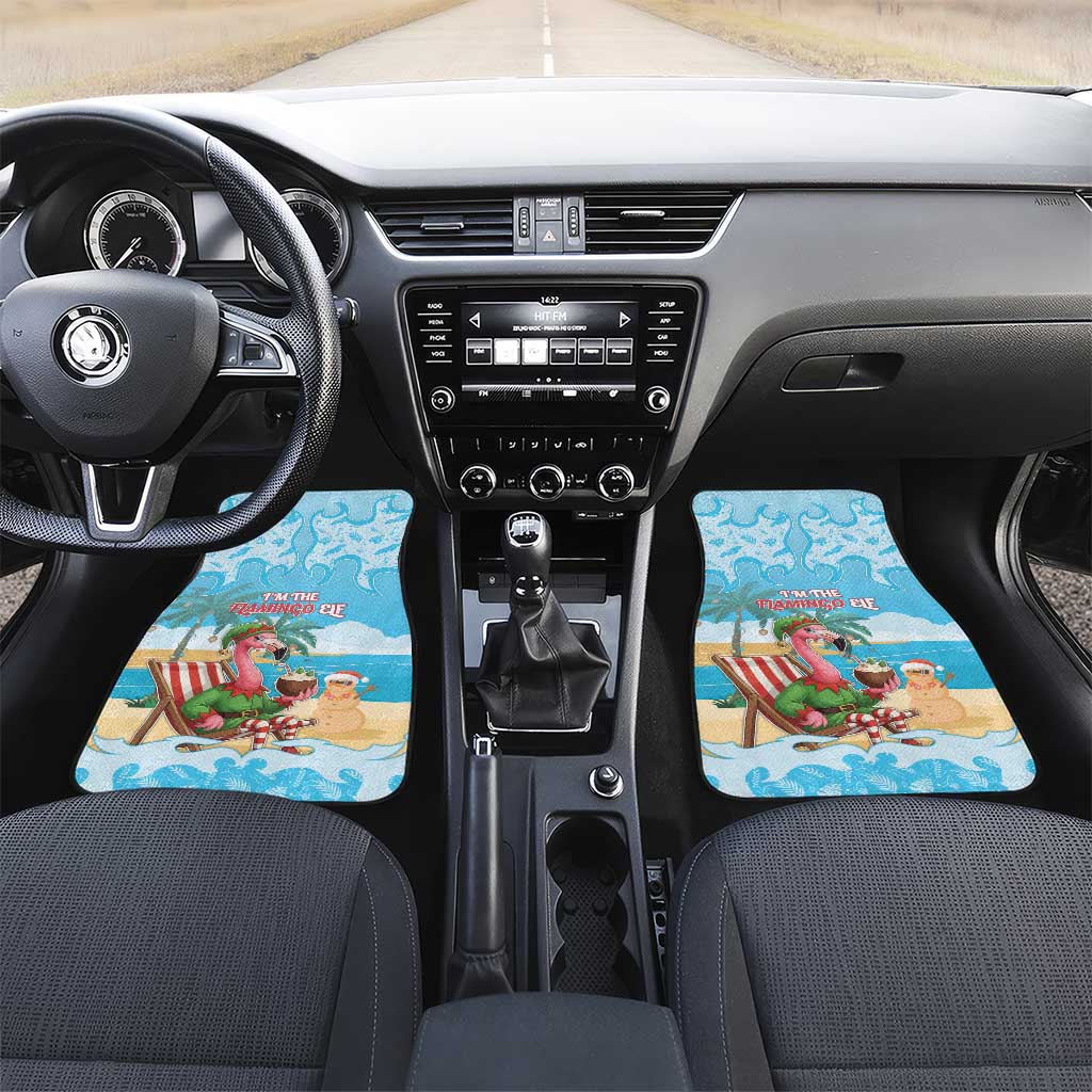 Christmas In July Car Mats I Am The Flamingo Elf - Wonder Print Shop