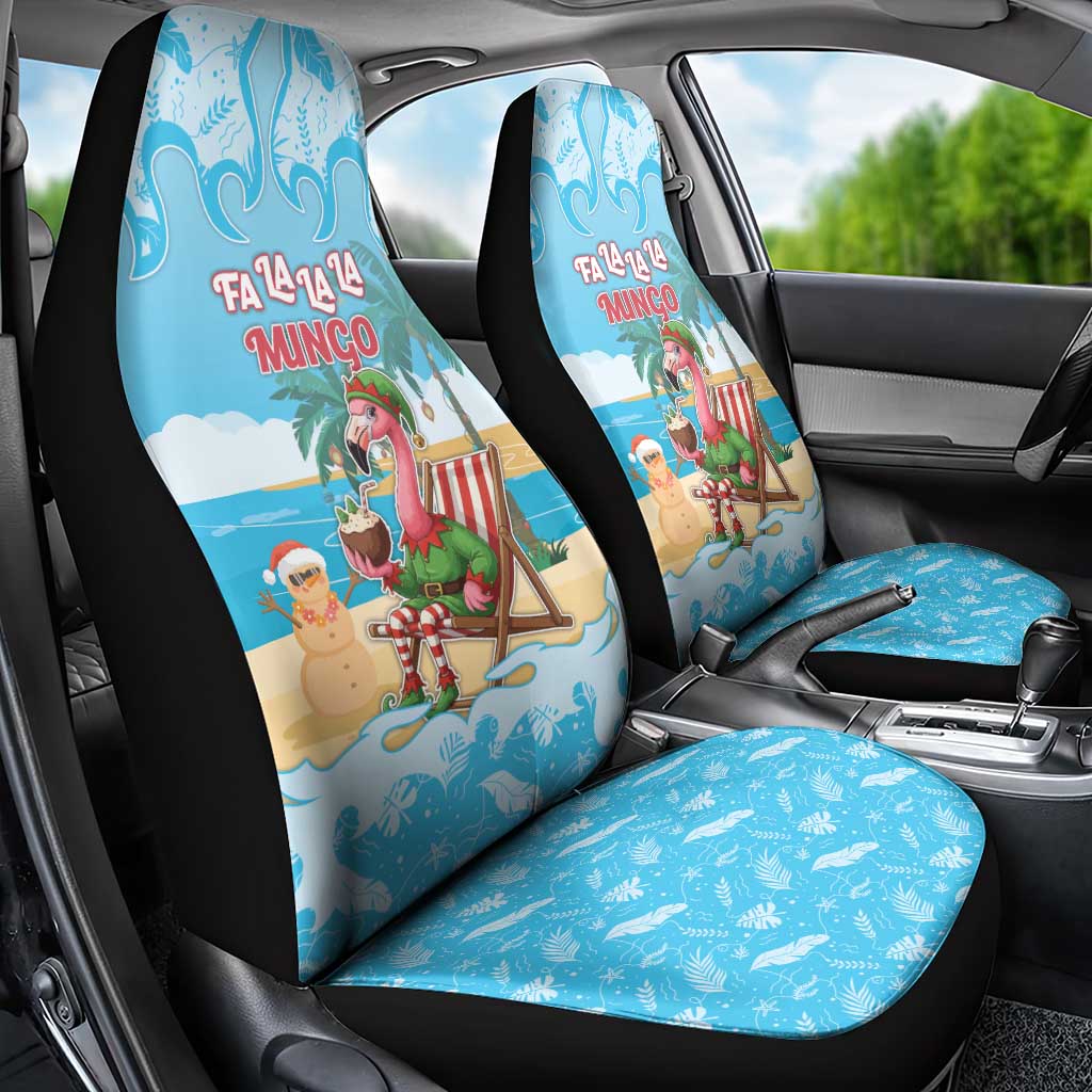 Christmas In July Car Seat Cover I Am The Flamingo Elf - Wonder Print Shop