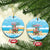 Christmas In July Ceramic Ornament I Am The Flamingo Elf - Wonder Print Shop