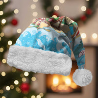 Christmas In July Christmas Santa Hat I Am The Flamingo Elf - Wonder Print Shop