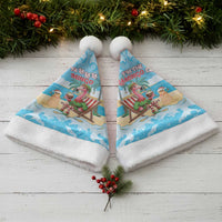 Christmas In July Christmas Santa Hat I Am The Flamingo Elf - Wonder Print Shop