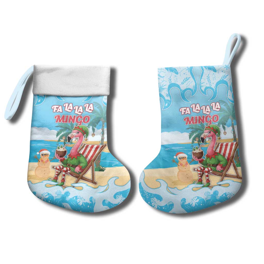Christmas In July Christmas Stocking I Am The Flamingo Elf - Wonder Print Shop
