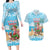 Christmas In July Couples Matching Long Sleeve Bodycon Dress and Hawaiian Shirt I Am The Flamingo Elf - Wonder Print Shop