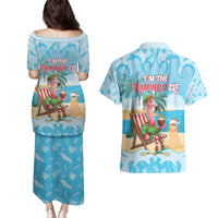 Christmas In July Couples Matching Puletasi and Hawaiian Shirt I Am The Flamingo Elf - Wonder Print Shop