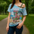 Christmas In July Cross Shoulder Shirt I Am The Flamingo Elf - Wonder Print Shop