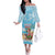 Christmas In July Family Matching Off The Shoulder Long Sleeve Dress and Hawaiian Shirt I Am The Flamingo Elf - Wonder Print Shop