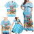 Christmas In July Family Matching Off Shoulder Maxi Dress and Hawaiian Shirt I Am The Flamingo Elf - Wonder Print Shop