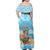 Christmas In July Family Matching Off Shoulder Maxi Dress and Hawaiian Shirt I Am The Flamingo Elf - Wonder Print Shop