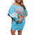 Christmas In July Family Matching Off Shoulder Short Dress and Hawaiian Shirt I Am The Flamingo Elf - Wonder Print Shop