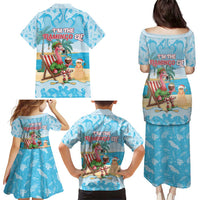 Christmas In July Family Matching Puletasi and Hawaiian Shirt I Am The Flamingo Elf - Wonder Print Shop