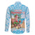 Christmas In July Family Matching Short Sleeve Bodycon Dress and Hawaiian Shirt I Am The Flamingo Elf - Wonder Print Shop