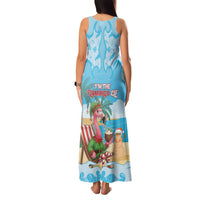 Christmas In July Family Matching Tank Maxi Dress and Hawaiian Shirt I Am The Flamingo Elf - Wonder Print Shop