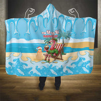 Christmas In July Hooded Blanket I Am The Flamingo Elf - Wonder Print Shop