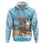Christmas In July Hoodie I Am The Flamingo Elf - Wonder Print Shop