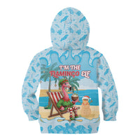 Christmas In July Kid Hoodie I Am The Flamingo Elf - Wonder Print Shop
