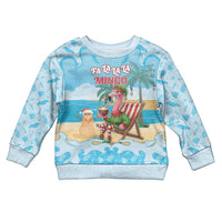 Christmas In July Kid Ugly Christmas Sweater I Am The Flamingo Elf - Wonder Print Shop