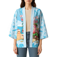 Christmas In July Kimono I Am The Flamingo Elf - Wonder Print Shop