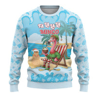 Christmas In July Ugly Christmas Sweater I Am The Flamingo Elf - Wonder Print Shop