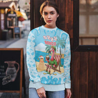 Christmas In July Ugly Christmas Sweater I Am The Flamingo Elf - Wonder Print Shop