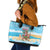 Christmas In July Leather Tote Bag I Am The Flamingo Elf - Wonder Print Shop