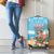 Christmas In July Luggage Cover I Am The Flamingo Elf - Wonder Print Shop