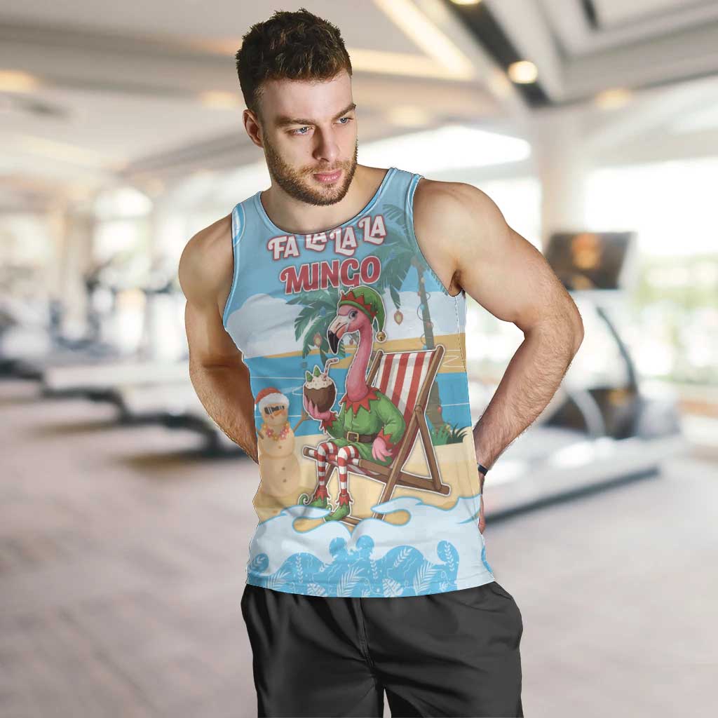 Christmas In July Men Tank Top I Am The Flamingo Elf - Wonder Print Shop