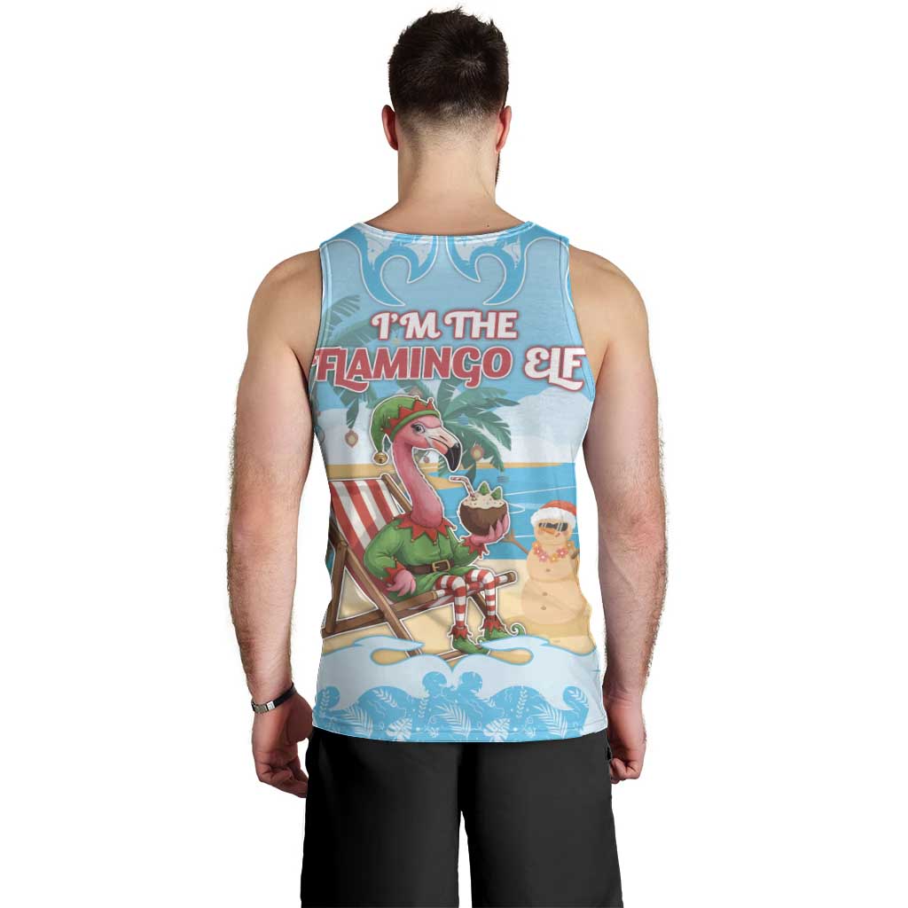 Christmas In July Men Tank Top I Am The Flamingo Elf - Wonder Print Shop
