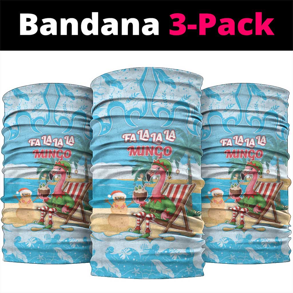 Christmas In July Neck Gaiter I Am The Flamingo Elf - Wonder Print Shop