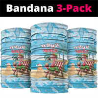 Christmas In July Neck Gaiter I Am The Flamingo Elf - Wonder Print Shop