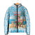 Christmas In July Padded Jacket I Am The Flamingo Elf - Wonder Print Shop