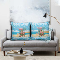 Christmas In July Pillow Cover I Am The Flamingo Elf - Wonder Print Shop