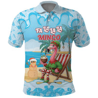 Christmas In July Polo Shirt I Am The Flamingo Elf - Wonder Print Shop