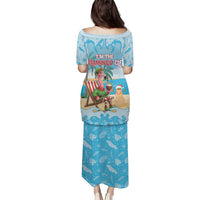 Christmas In July Puletasi I Am The Flamingo Elf - Wonder Print Shop