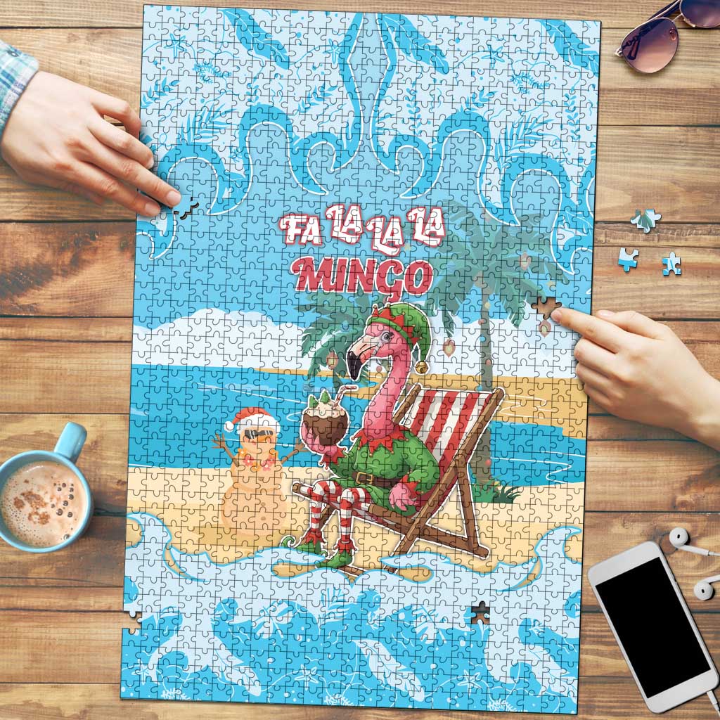 Christmas In July Puzzle I Am The Flamingo Elf - Wonder Print Shop