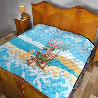 Christmas In July Quilt I Am The Flamingo Elf - Wonder Print Shop