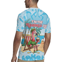 Christmas In July Rugby Jersey I Am The Flamingo Elf - Wonder Print Shop