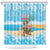 Christmas In July Shower Curtain I Am The Flamingo Elf - Wonder Print Shop