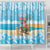 Christmas In July Shower Curtain I Am The Flamingo Elf - Wonder Print Shop
