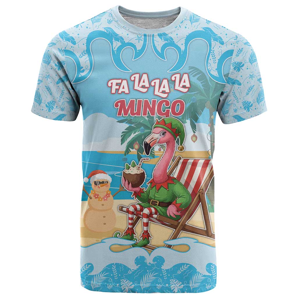 Christmas In July T Shirt I Am The Flamingo Elf - Wonder Print Shop